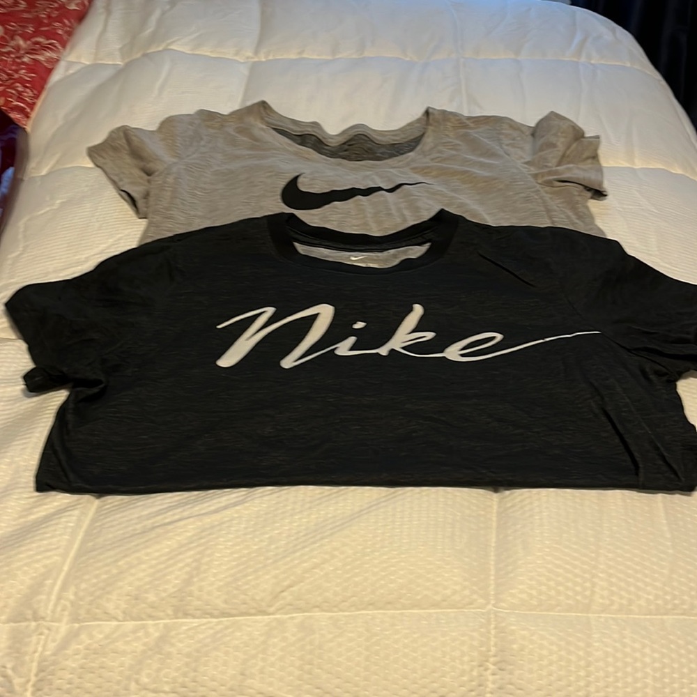 Two Nike dri-fit tees